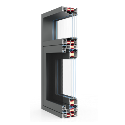 125外开窗纱一体系统窗